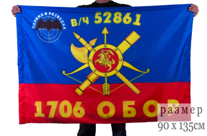 Флаг РВСН "1706-й Отдельный батальон охраны и разведки"