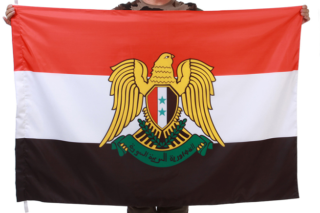  Флаг Сирии с гербом