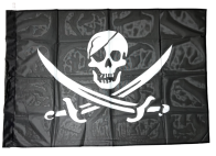 Флаг Весёлый Роджер с черепом и кинжалами