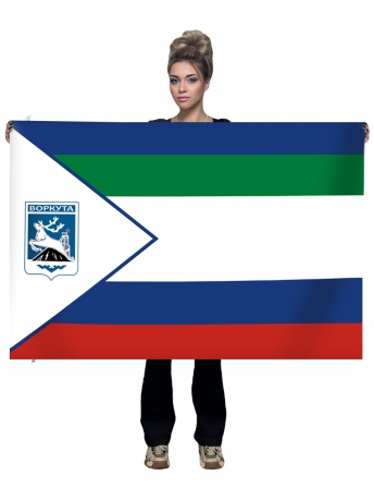 Флаг Воркуты | Флаги на заказ