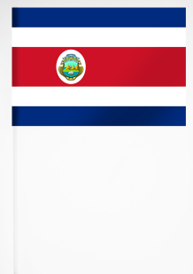 Флажок Коста-Рики 15х23 см