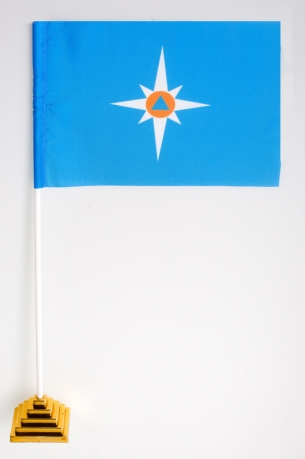 Двухсторонний флаг "Знак МЧС России"