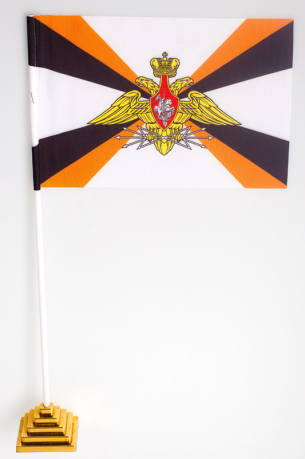 Флажок настольный «Войска связи» с эмблемой
