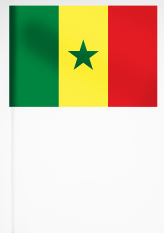 Флажок Сенегала на палочке