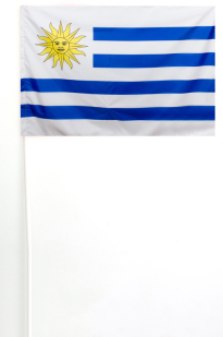 Флажок Уругвая на палочке