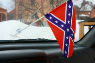 Флажок в машину с присоской Конфедирация