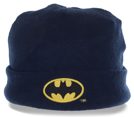 Флисовая мужская шапка Бэтмен с подкладкой из флиса. Теплая уютная вещичка в твой гардероб. Покупай не раздумывай!