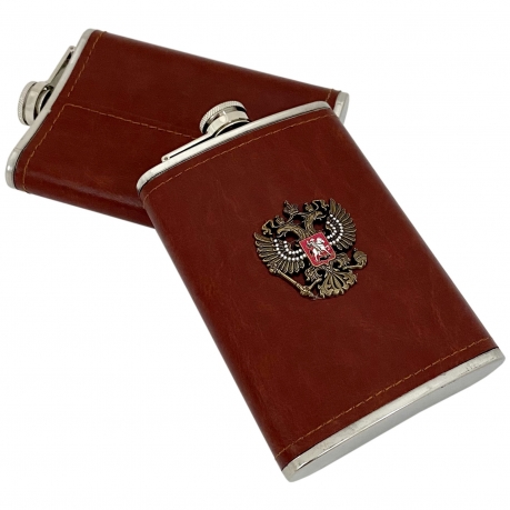 Фляжка с гербом РФ
