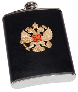 Купить фляжку с гербом России