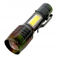 Фонарь со светодиодами XPE+COB с USB-зарядкой