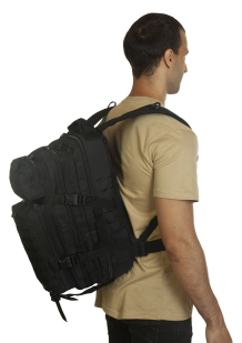 Функциональный рюкзак черного цвета - заказать онлайн