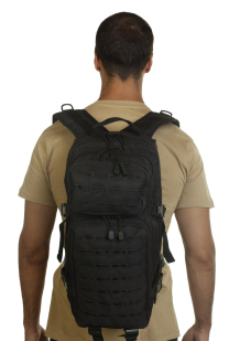 Функциональный рюкзак черного цвета - в розницу и оптом