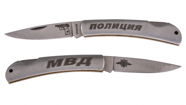Функциональный складной нож с символикой Полиции МВД по лучшей цене