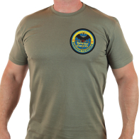 Презентабельная мужская футболка с шевроном 12 бригады СпН ГРУ