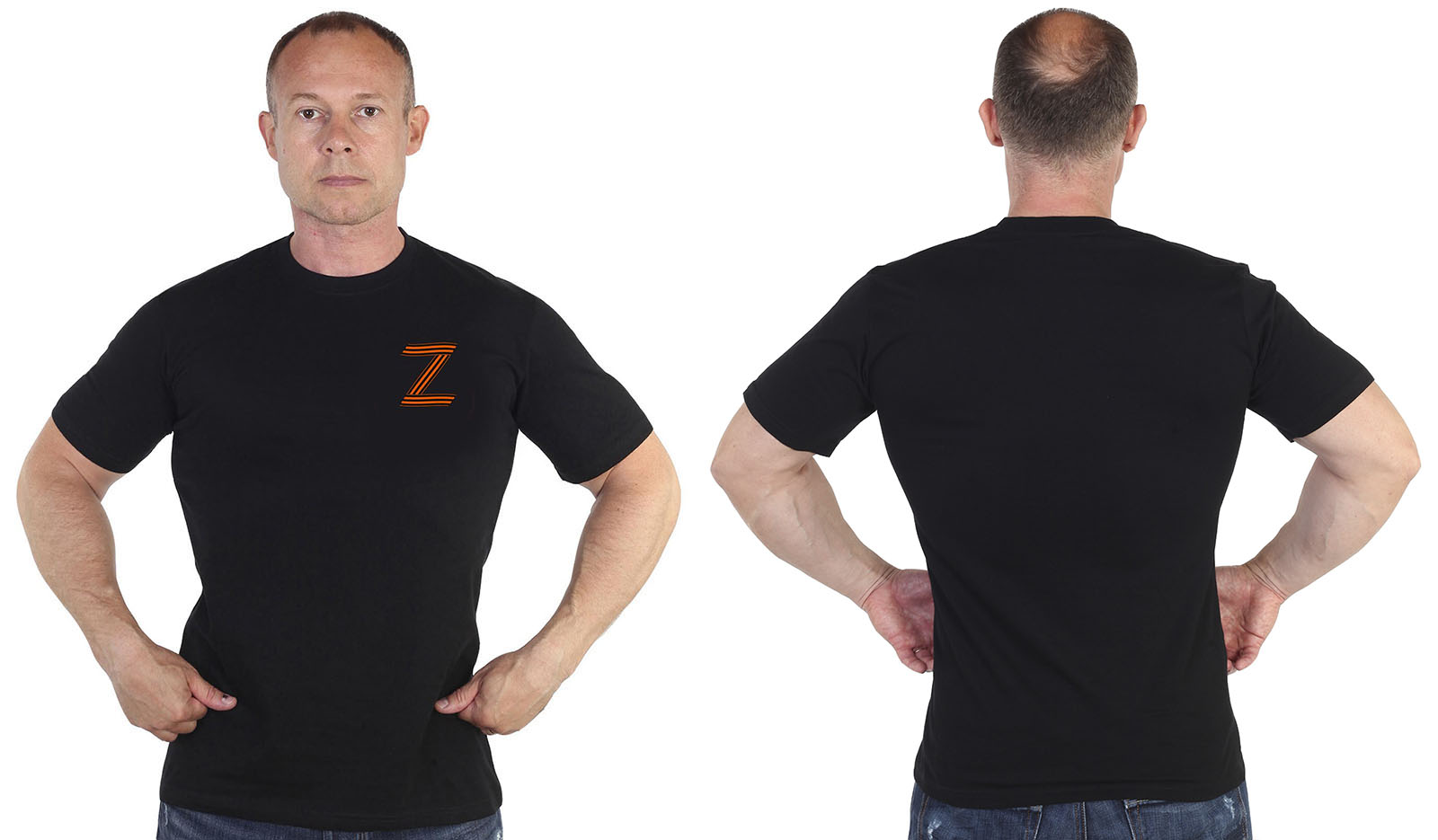 Заказать в Москве с доставкой мужскую футболку с буквой Z