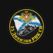 Футболка черная с вышитым шевроном ВМФ 25 дивизия РПК СН