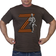 Футболка милитари с георгиевской буквой «Z»