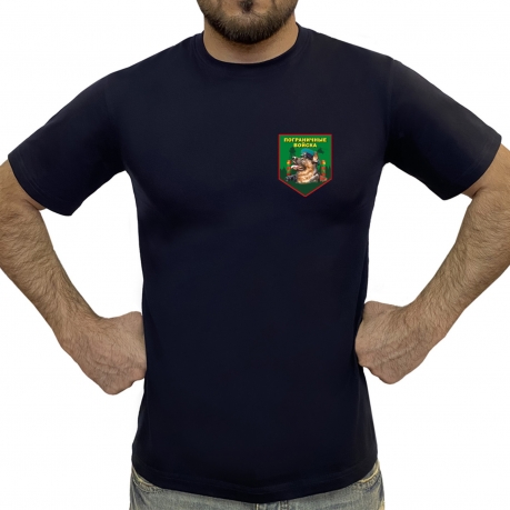 Однотонная футболка Пограничные войска