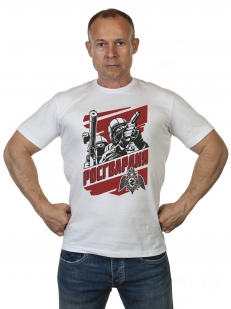 Мужская футболка с достойным принтом "Росгвардия"