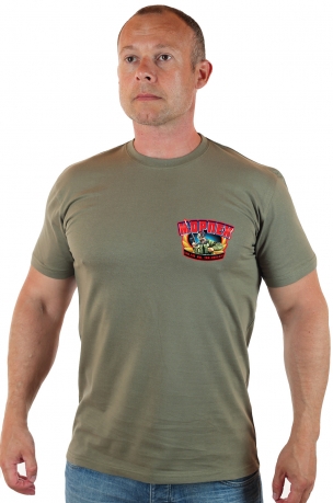 Классическая мужская футболка с мощным принтом МОРПЕХ.
