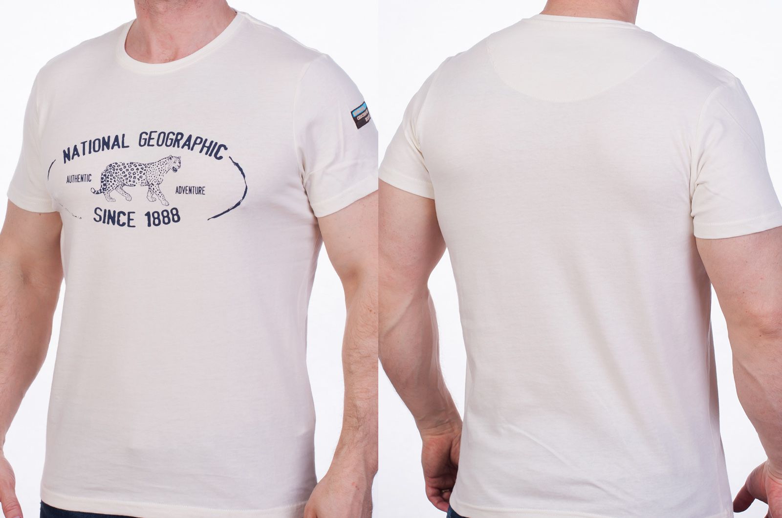 Купить футболку с нашивкой на рукаве онлайн по низкой цене