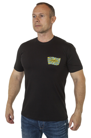 Купить футболку с вышивкой "Военно-космические силы"