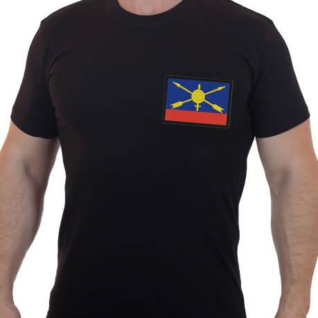 Военная футболка с шевроном РВСН России