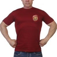 Краповая мужская футболка с символикой ГСВГ
