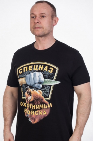 Футболка с изображением медведя - вид спереди