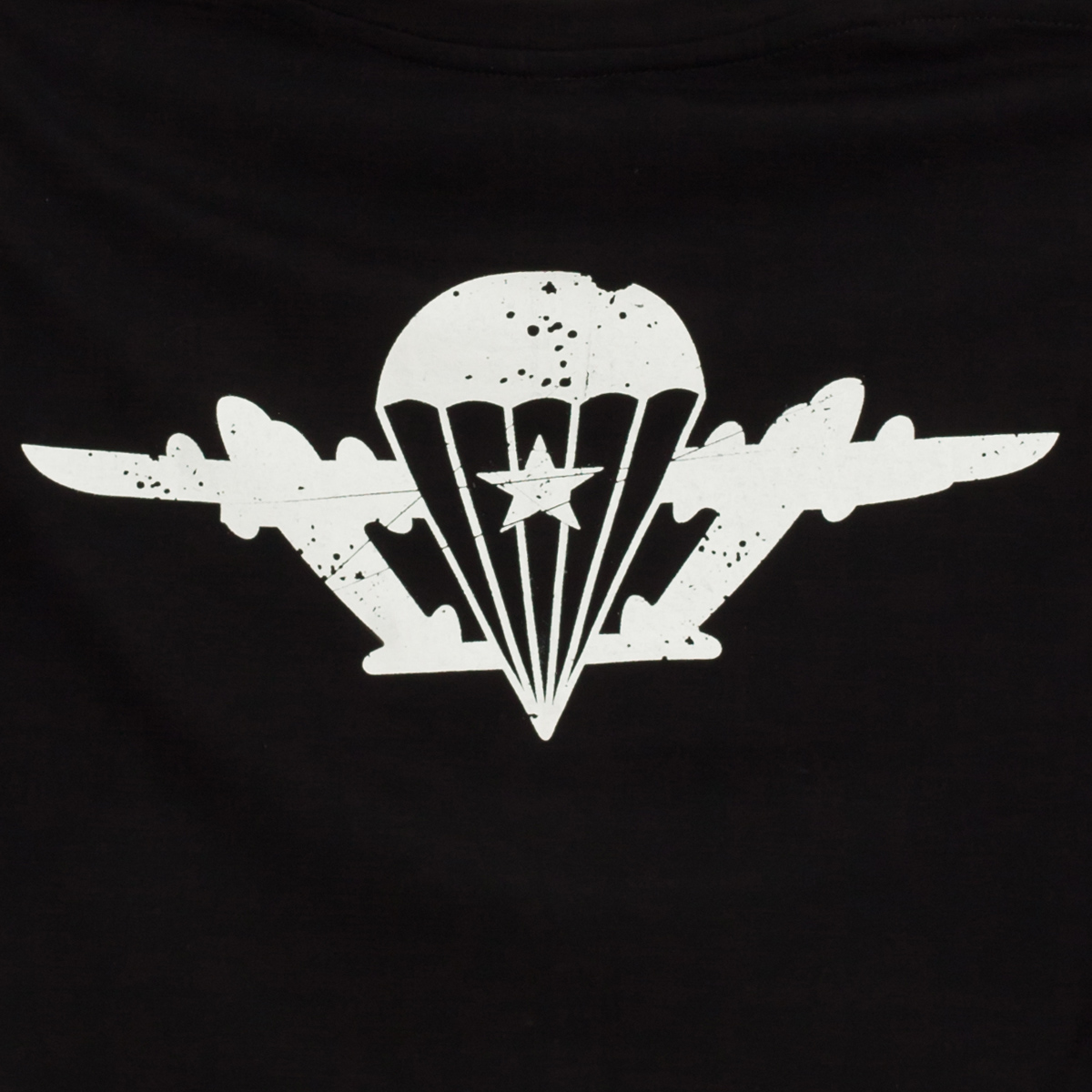 Эмблема ВДВ на футболке десантника