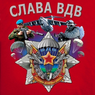Футболка ВДВ с орденом - цветной принт