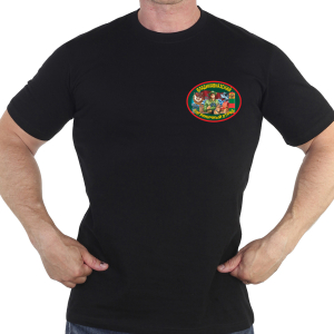 Черная футболка «Владикавказский погранотряд»
