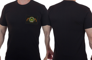 Черная футболка для военнослужащих Мотострелковых войск РФ