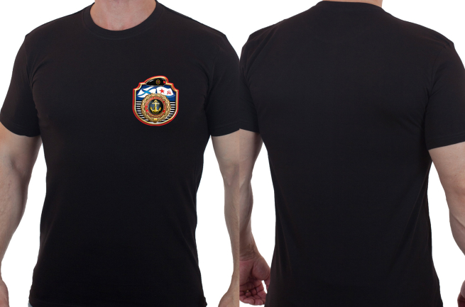 Мужская футболка с коротким рукавом «За службу в Морской Пехоте».