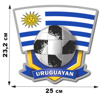 Футбольная наклейка Уругвая