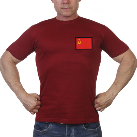Мужская футболка с флагом СССР