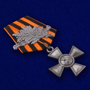 Георгиевский крест с лавровой ветвью
