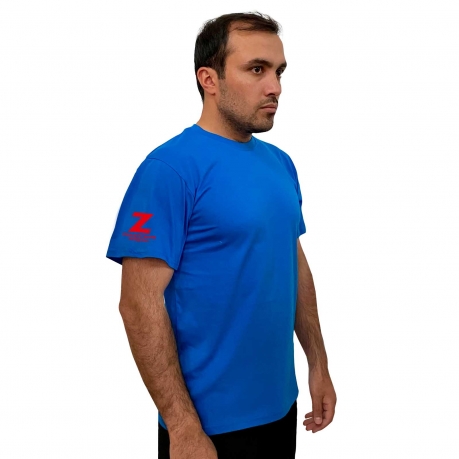 Голубая мужская футболка Z