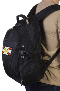 Городской черный рюкзак с эмблемой Артиллерии купить онлайн