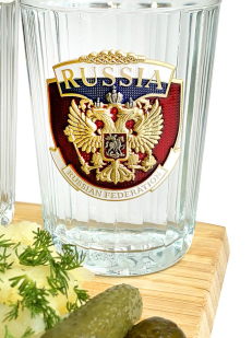 Коллекционные граненые стаканы Russia