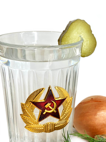 Подарочный граненый стакан Советская Армия