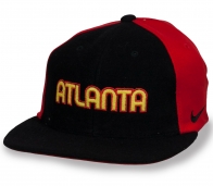 Чёрно-красная ХИП-ХОП кепка Atlanta