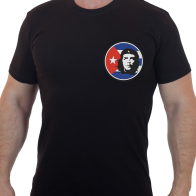 Хлопковая футболка с вышитым изображением Че Гевары