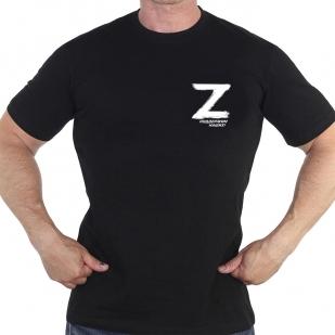 Хлопковая черная футболка Z