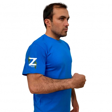 Хлопковая голубая футболка Z