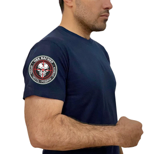 Хлопковая мужская футболка с термотрансфером "ЧВК Вагнер
