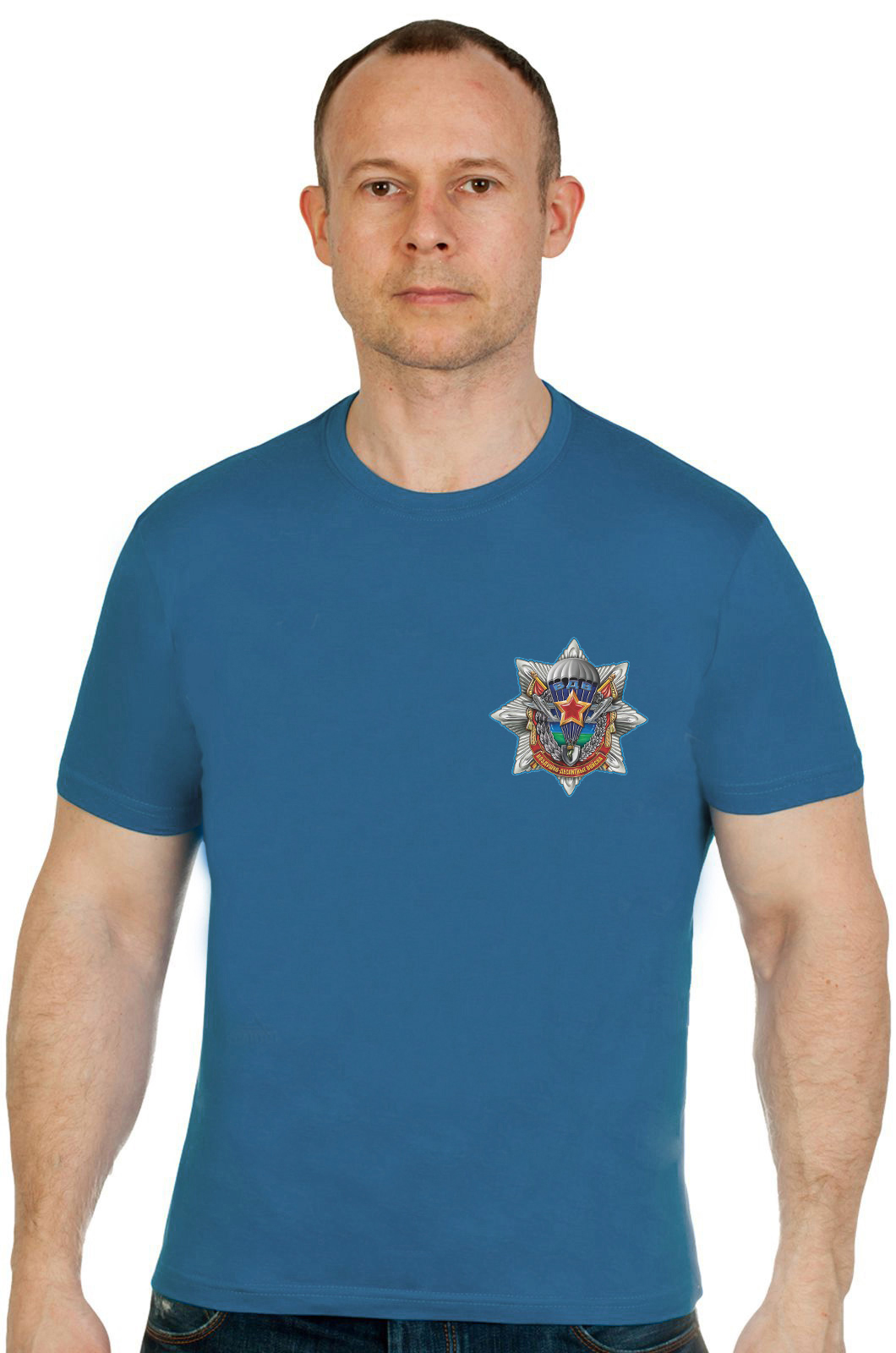 Купить хлопковую оригинальную футболку ВДВ в подарок онлайн