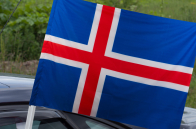 Исландский флаг на машину
