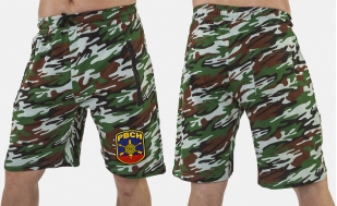 Камуфляжные милитари шорты с нашивкой РВСН - купить в подарок