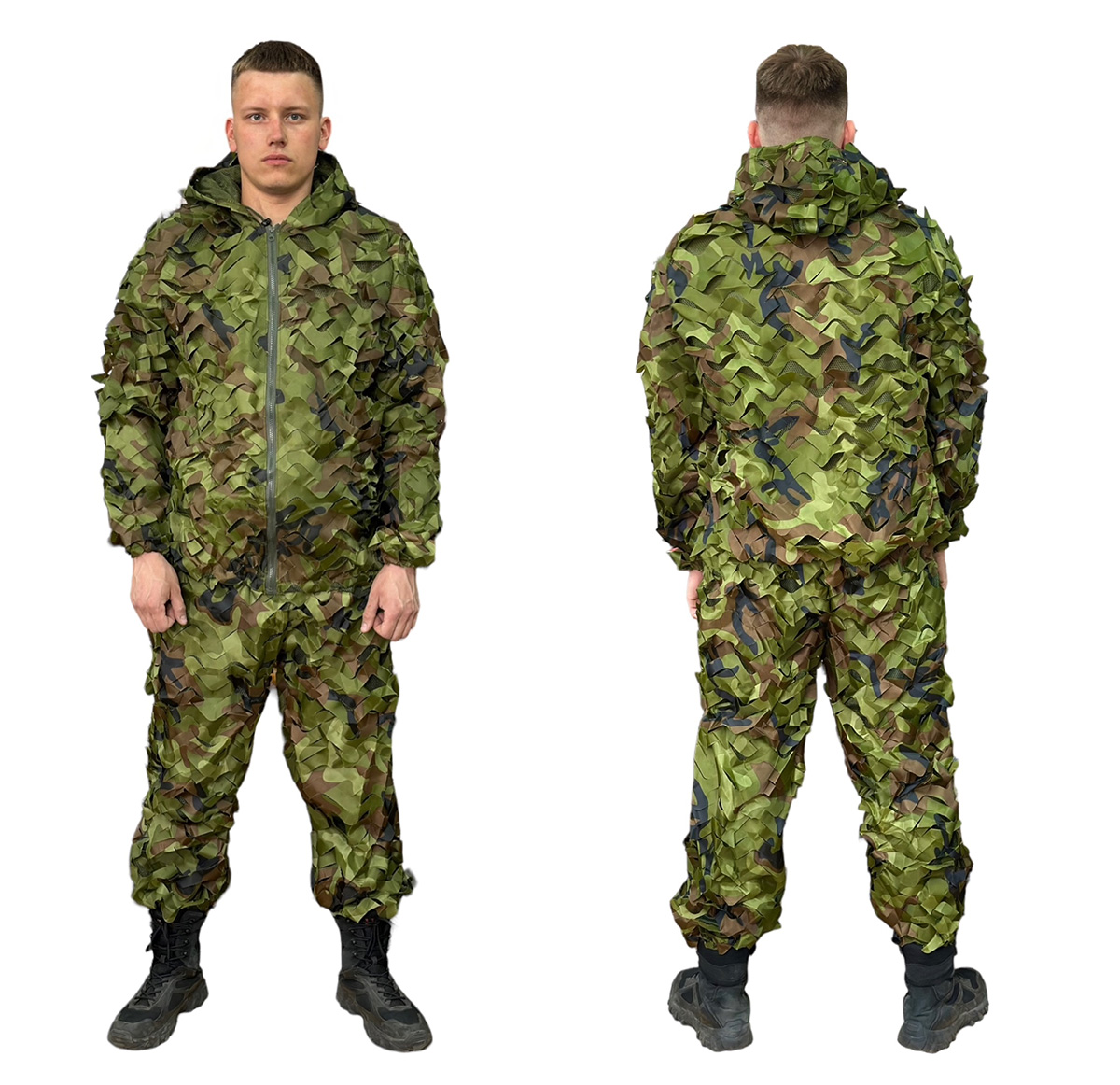 Камуфляжный костюм снайпера и разведчика для выполнения боевых заданий 